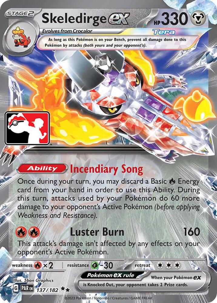 Paradox Rift Skeledirge Ex [Prize-Pack] Pokémon card